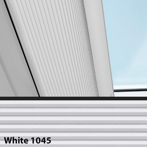 Blackout Pleated Blinds - White 1066