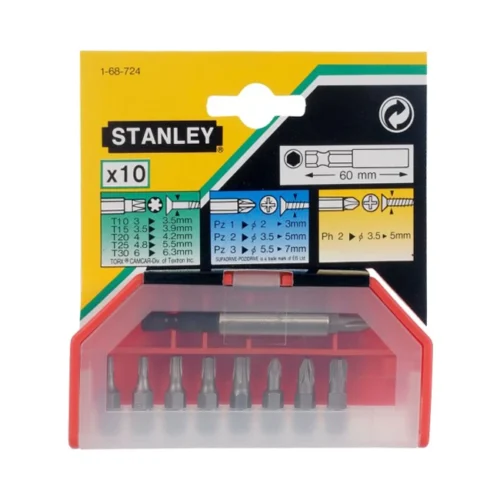 Bits Set Stanley (10pcs)