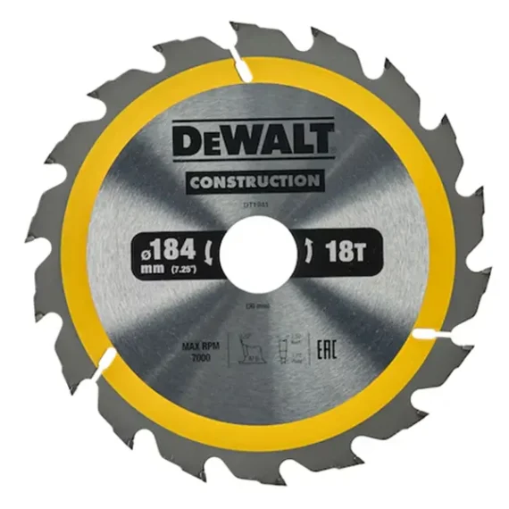 Saw Blade Dewalt Wood 184mm x 30mm x 18T