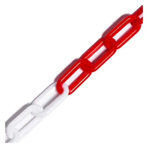 Chain Plastic Red and White (Choose Size)