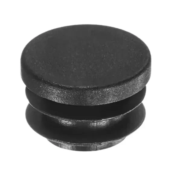 Chair Leg Cap Round Wing Black (Choose Size)