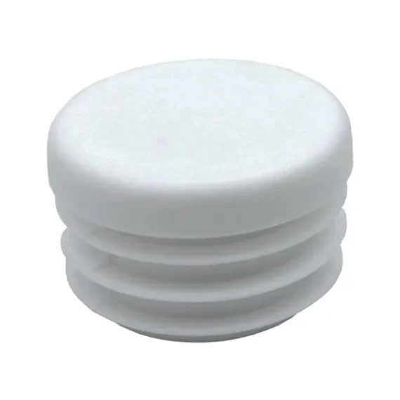 Chair Leg Cap Round Wing White (Choose Size)