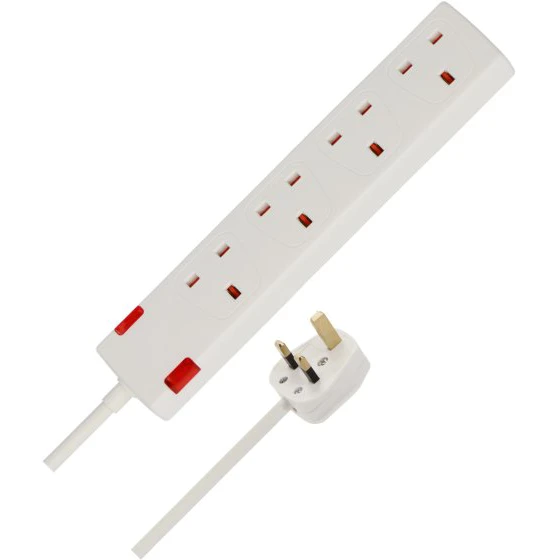 Extension Lead Brennenstuhl 4-way 1.5mm (Choose Length)