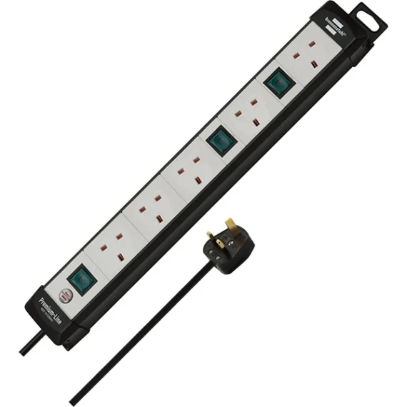 Extension Lead Brennenstuhl Premium-Multi 5-way 1.5mm (Choose Length)