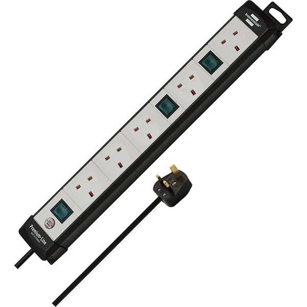 Extension Lead Brennenstuhl Premium-Multi 5-way 1.5mm (Choose Length)