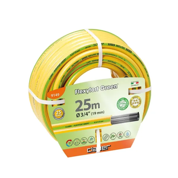 Garden Hose Claber 3/4” Flexyfort Green (Choose Size)