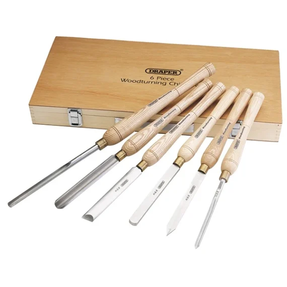 Chisel Set HSS Woodturning Draper (6 Piece)