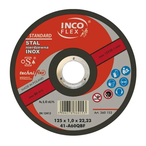 Cutting Disc Incoflex Inox Standard (Choose Size)