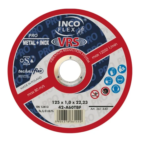 Cutting Disc Incoflex Inox VRS (Choose Size)