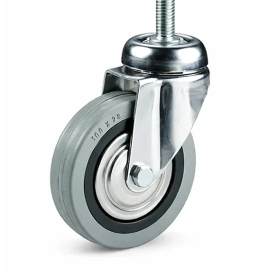 Industrial Wheel Grey with Bolt (Choose Diameter)