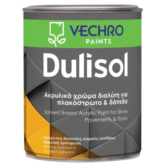 Μπογιά Πατώματος Θίννερ Vechro Dulisol Άσπρο (Choose Size)