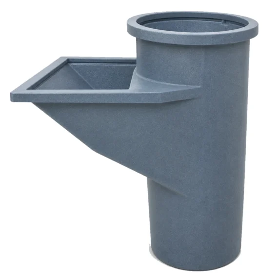 Garbage Tube with Hopper Recycled Plastic
